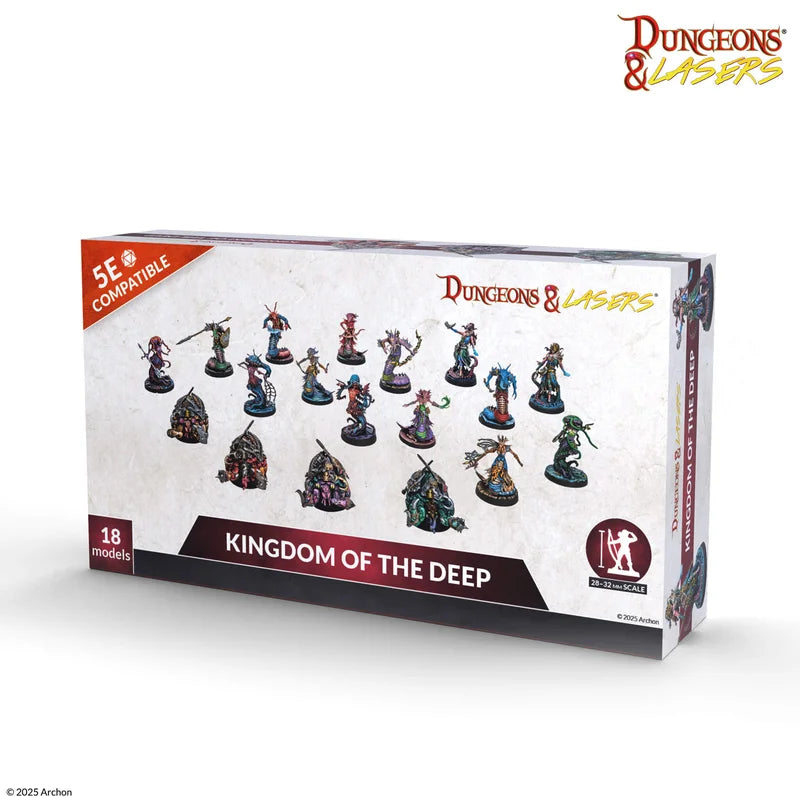 Archon Studio Dungeons & Lasers Kingdom of the Deep - 18 Miniatures