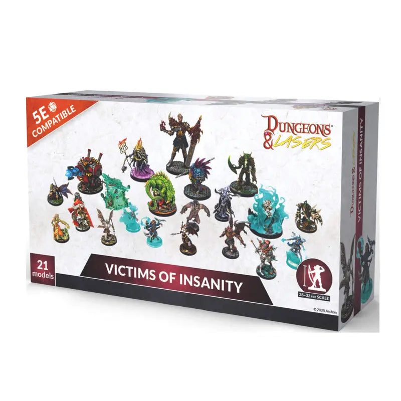 Archon Studio Dungeons & Lasers Victims of Insanity - 21 Miniatures