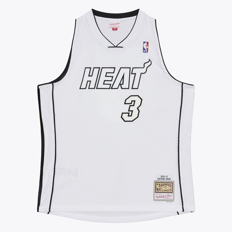 Mitchell & Ness Dwyane Wade Miami Heat 2012-13 White Swingman Jersey
