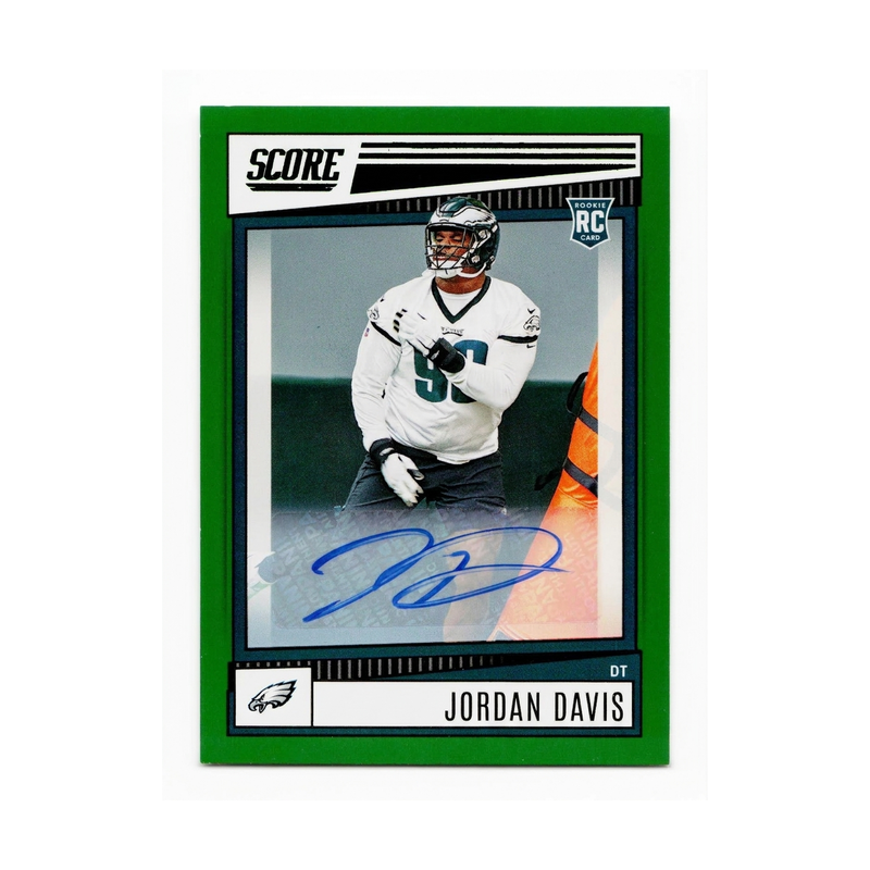 2022 Score Jordan Davis #357 RC Auto