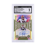 2022 Panini Legacy Premium Penmanship Jordan Davis Auto #187 CGC 9