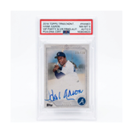 2018 Topps Transcendent Hank Aaron VIP Party Silver Framed Auto #HANK3 /25 PSA 8