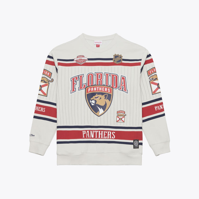Mitchell & Ness Florida Panthers Gray Too Maxxed Fleece Sweatshirt