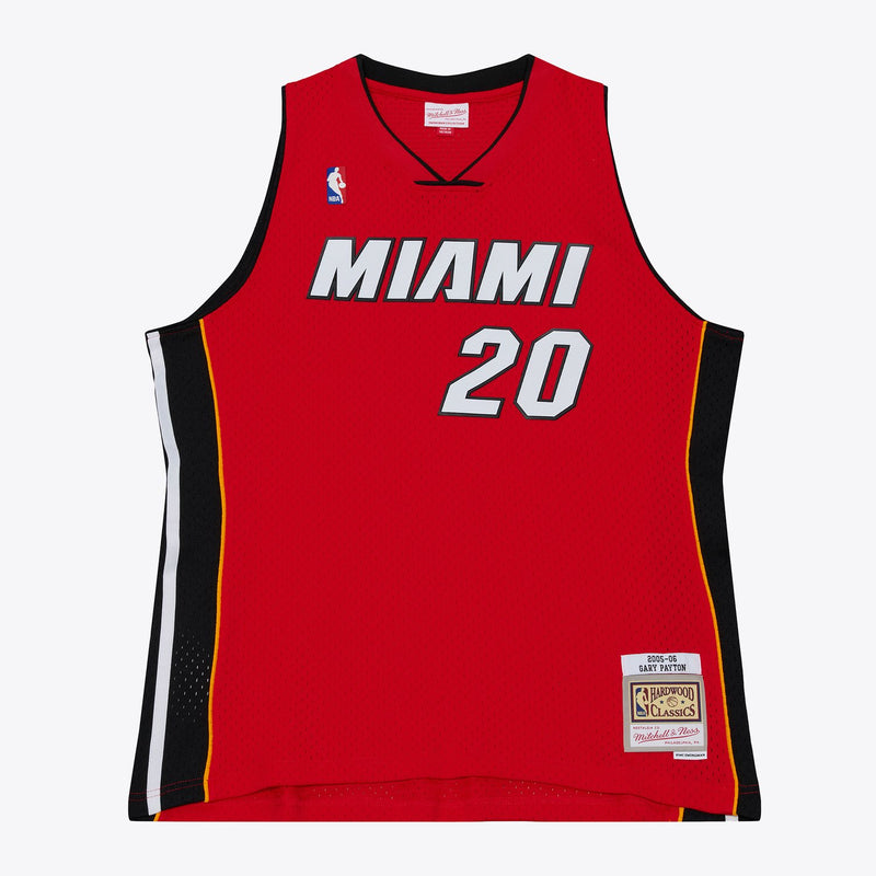 Mitchell & Ness Gary Payton Miami Heat 2005-06 Red Swingman Jersey