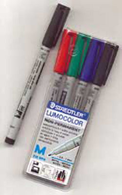 Chessex Water Soluble Marker Set (4 Count) - Red Blue Green Black