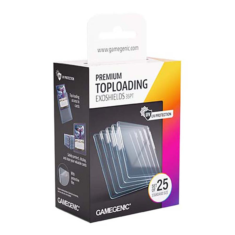 Gamegenic Premium Toploading Exoshields (25 Count) - Clear 35pt