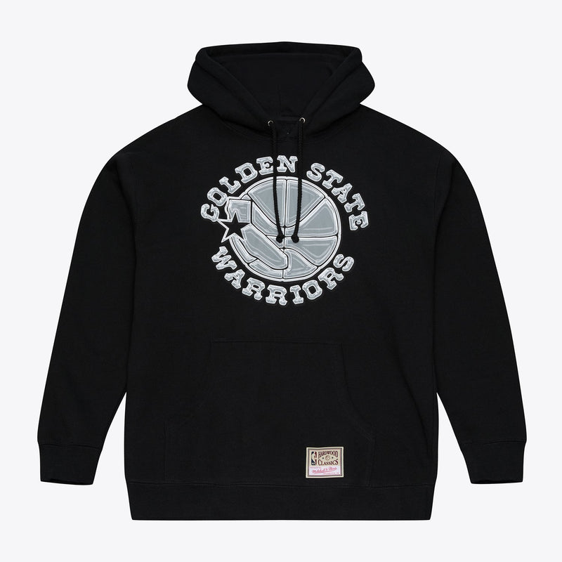Mitchell & Ness Golden State Warriors Black Chrome Hoodie