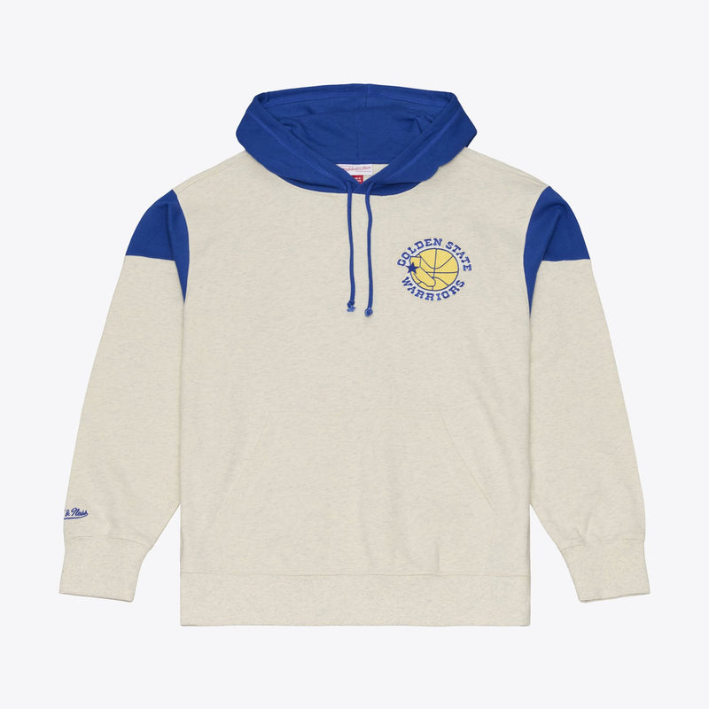 Mitchell & Ness Golden State Warriors Cream Retro Roots French Terry Hoodie