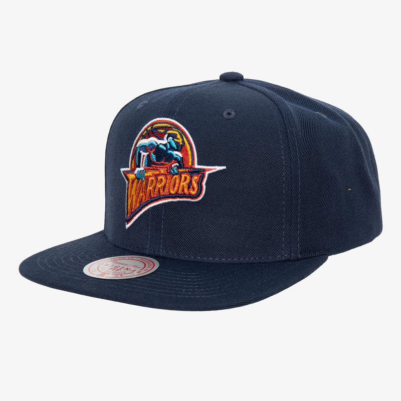 Mitchell & Ness Golden State Warriors Navy Hardwood Classics Team Ground 2.0 Snapback Hat