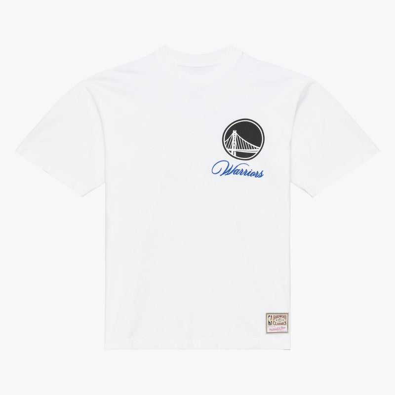 Mitchell & Ness Golden State Warriors White Legacy Made T-Shirt