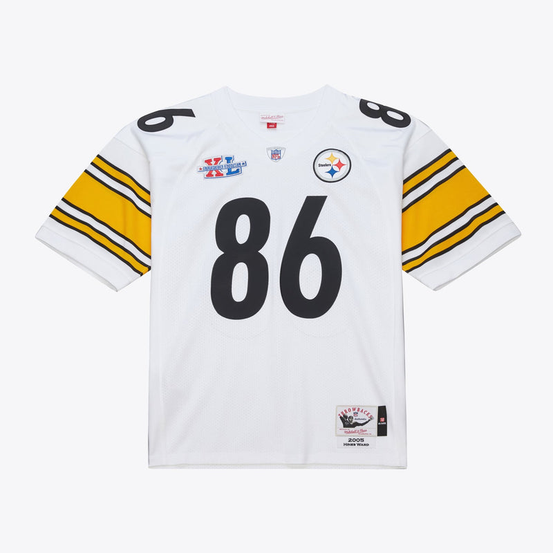 Mitchell & Ness Hines Ward Pittsburgh Steelers 2005 White Authentic Jersey