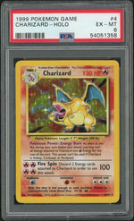 1999 Pokemon Game Holo Charizard #4 PSA 6