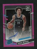 2023-24 Panini Donruss Optic Pink Jalen Wilson #291 RC Auto /25