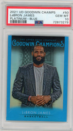 2021 Upper Deck Goodwin Champions Platinum-Blue LeBron James #50 PSA 10