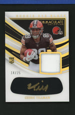 2023 Panini Immaculate Rookie Eye Black Cedric Tillman #REBJ-CTN RC RPA /25