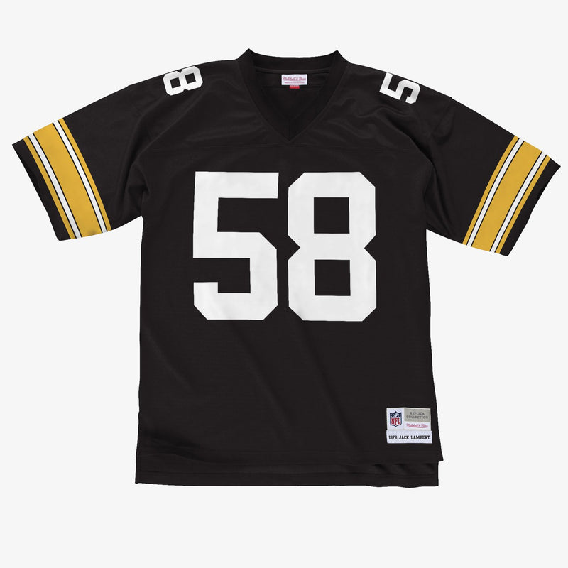 Mitchell & Ness Jack Lambert Pittsburgh Steelers 1976 Black Legacy Player Jersey