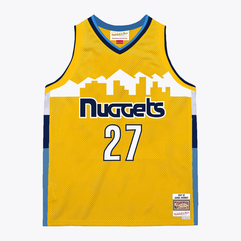 Mitchell & Ness Jamal Murray Denver Nuggets 2017-18 Gold Swingman Jersey