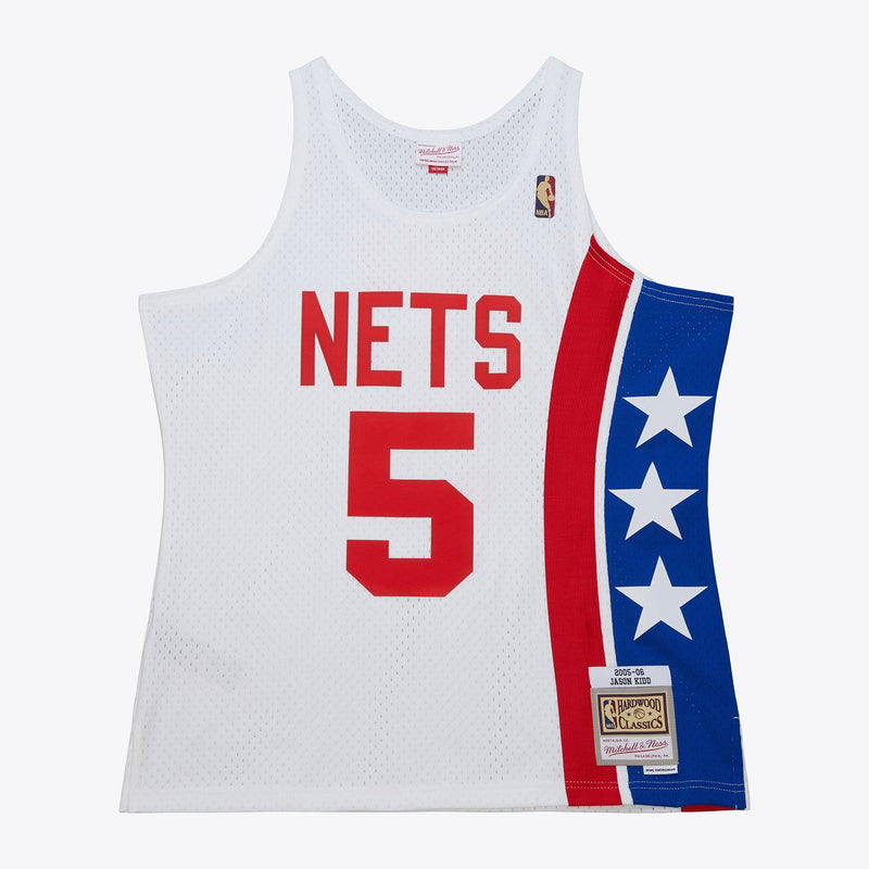 Mitchell & Ness Jason Kidd New Jersey Nets 2005-06 White Swingman Jersey
