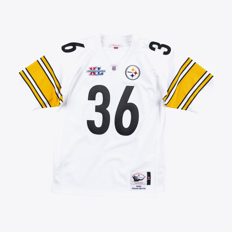 Mitchell & Ness Jerome Bettis Pittsburgh Steelers 2005 White Authentic Jersey