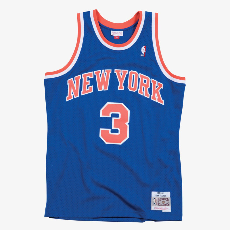 Mitchell & Ness John Starks New York Knicks 1991-92 Blue Swingman Player Jersey