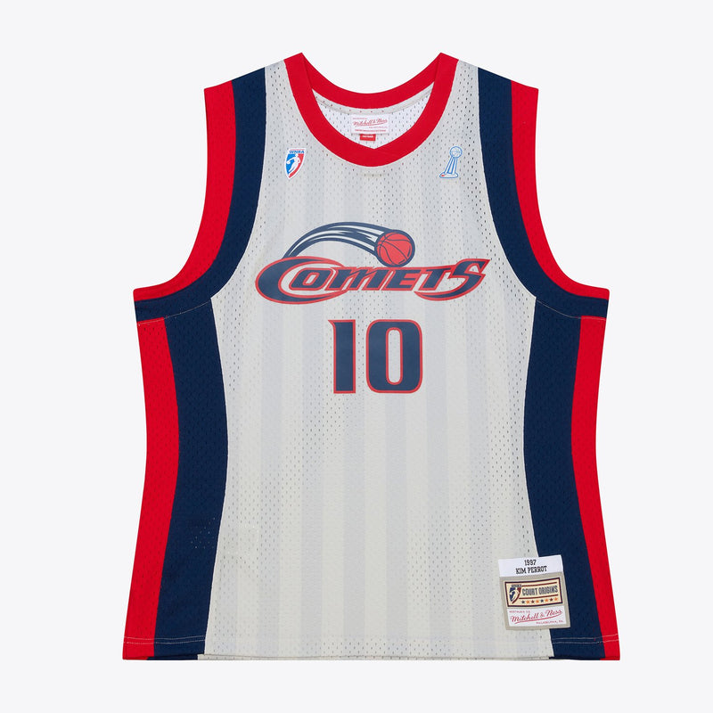 Mitchell & Ness Kim Perrot Houston Comets 1997 Silver Swingman Jersey