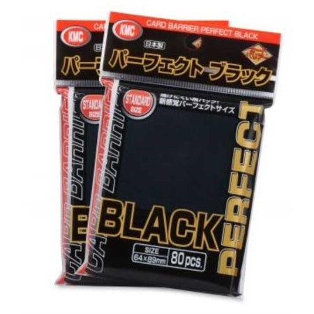 KMC Perfect Size Sleeves (80 Count) - Black
