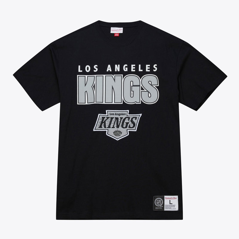 Mitchell & Ness Los Angeles Kings Black Throwback Current Premium T-Shirt