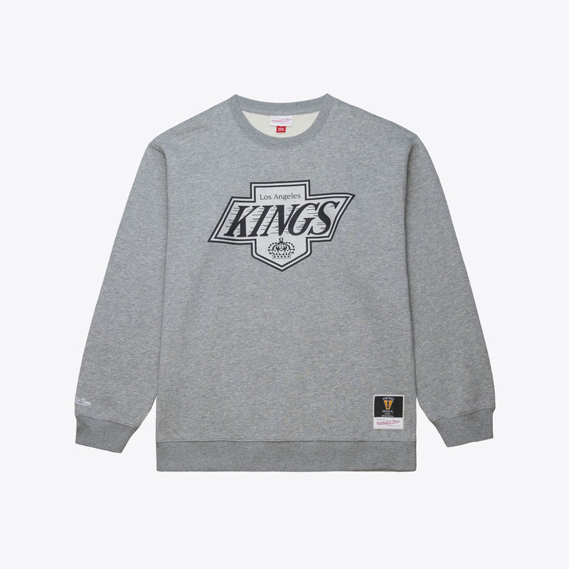 Mitchell & Ness Los Angeles Kings Heather Gray Walk-Off Fleece Sweatshirt