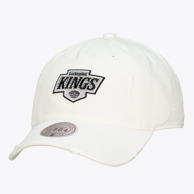 Mitchell & Ness Los Angeles Kings White 1904 Adjustable Dad Hat