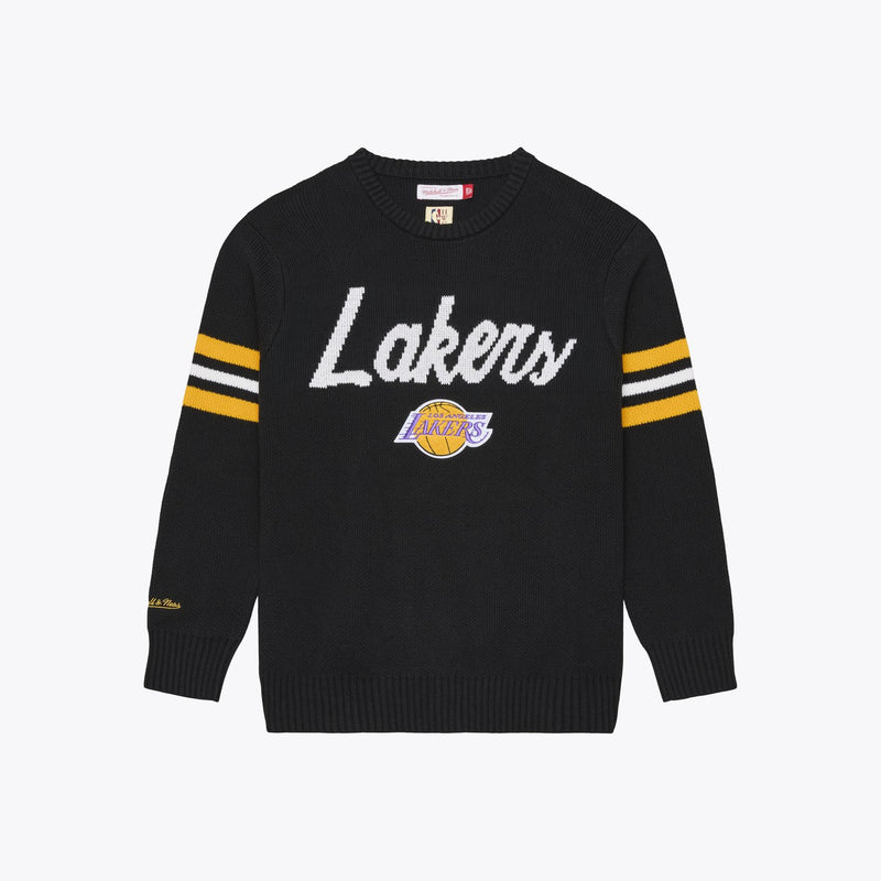 Mitchell & Ness Los Angeles Lakers Black Head Coach Sweater
