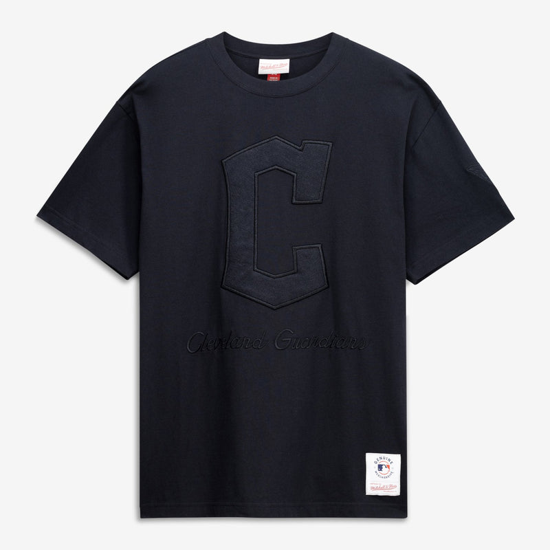 Cleveland Guardians Mitchell & Ness Cooperstown Collection Phantom T-Shirt - Black