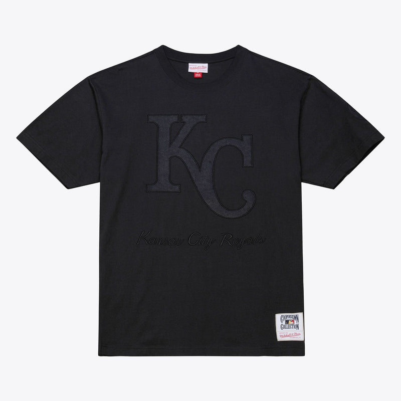 Kansas City Royals Mitchell & Ness Cooperstown Collection Phantom T-Shirt - Black