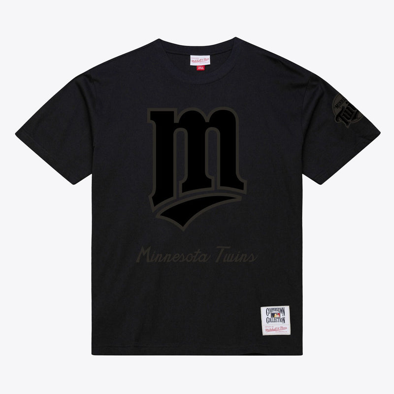 Minnesota Twins Mitchell & Ness Cooperstown Collection Phantom T-Shirt - Black