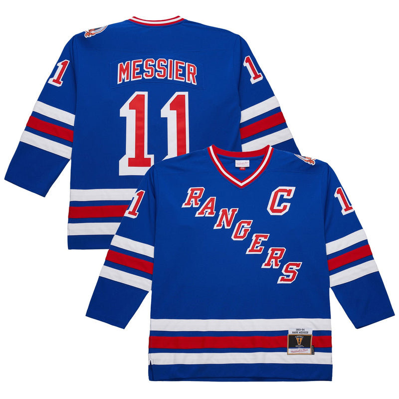 Mitchell & Ness Mark Messier New York Rangers 1993-94 Power Play Jersey - Royal