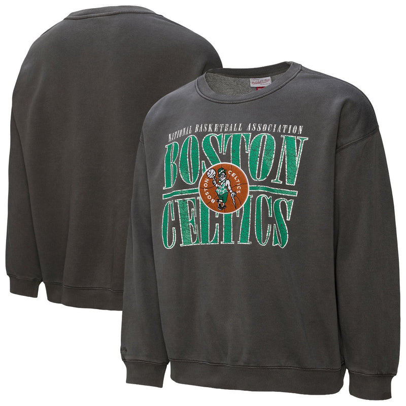 Boston Celtics Mitchell & Ness NBA Downtown Collection Fleece Sweatshirt - Black