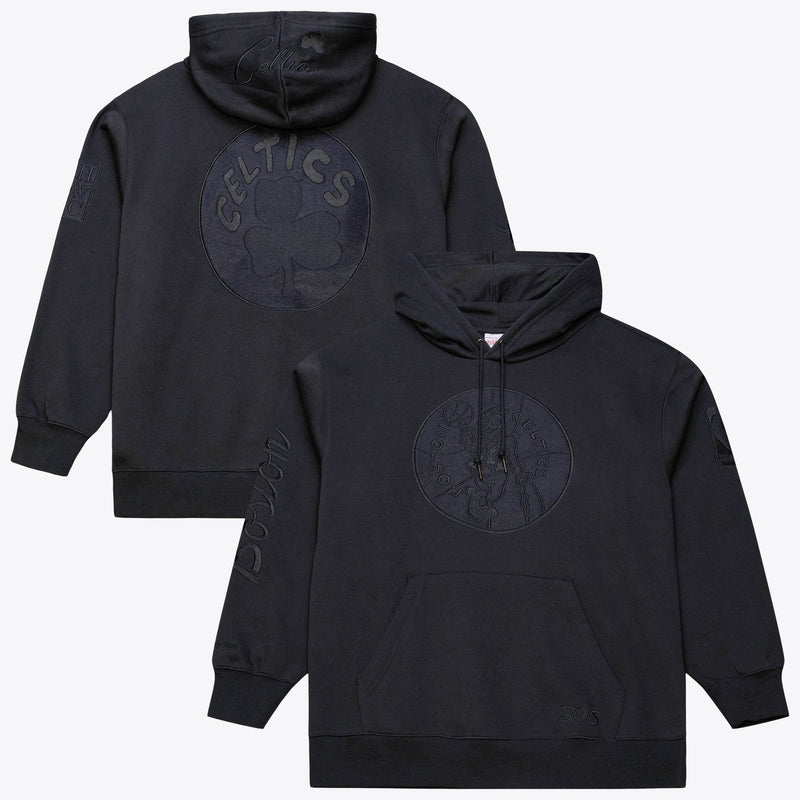 Boston Celtics Mitchell & Ness Phantom Fleece Hoodie - Black