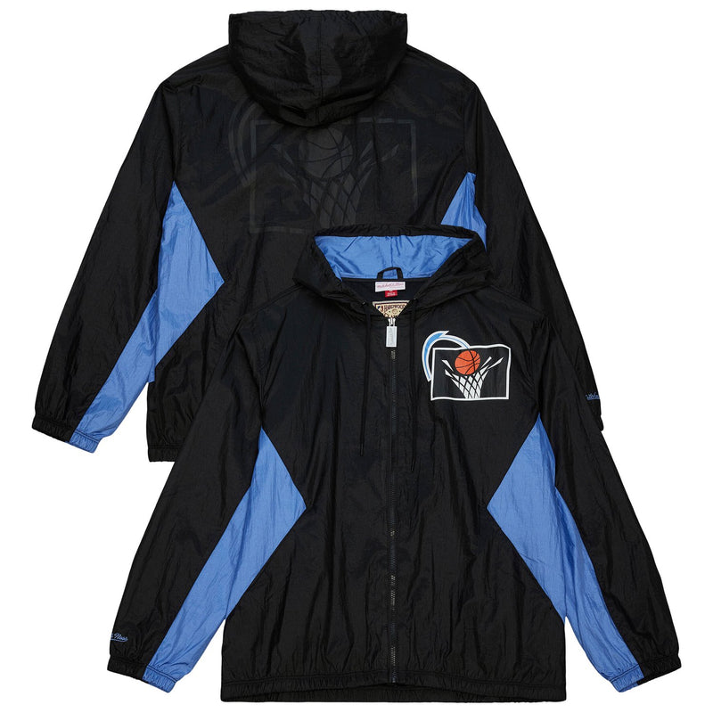 Cleveland Cavaliers Mitchell & Ness Playmaker Full-Zip Hooded Windbreaker Jacket - Black