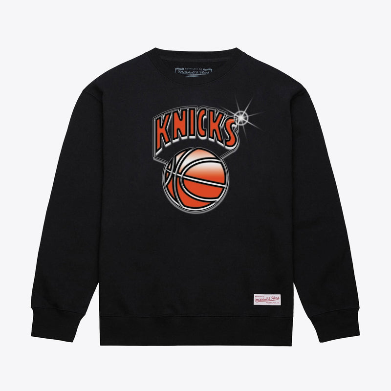 New York Knicks Mitchell & Ness Airbrush Sweatshirt - Black