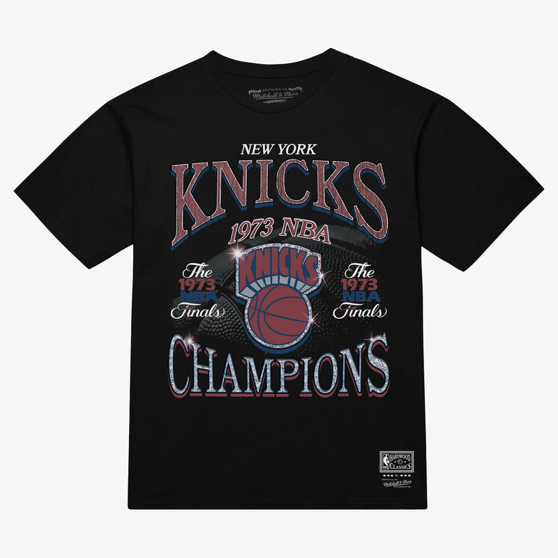 New York Knicks Mitchell & Ness Champions Era T-Shirt - Black