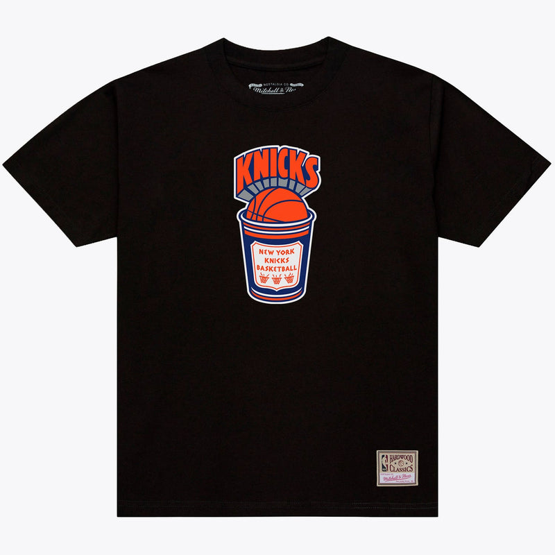 New York Knicks Mitchell & Ness Coffee Cup T-Shirt - Black