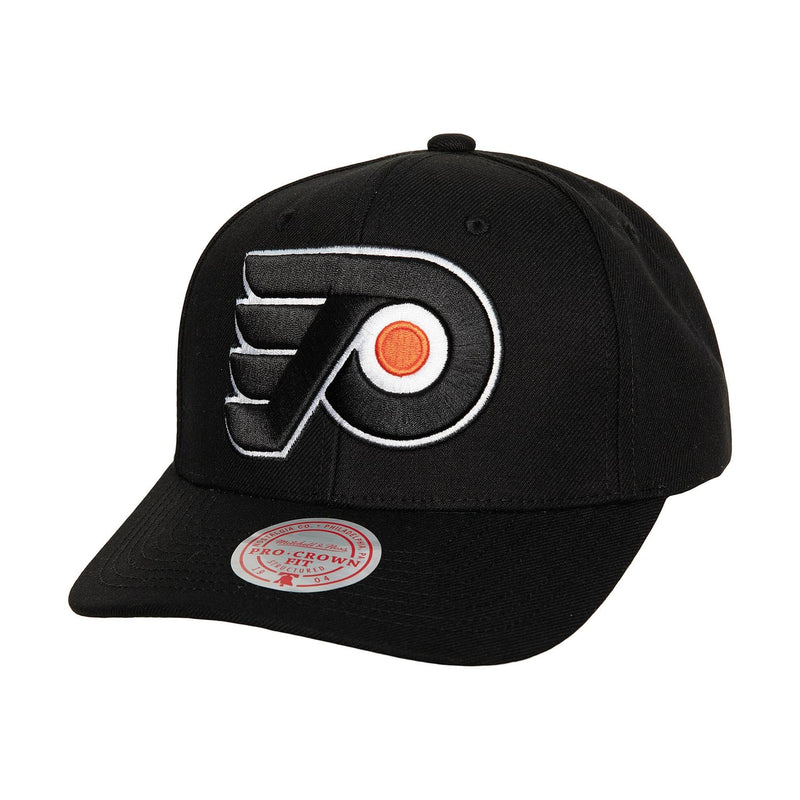 Philadelphia Flyers Mitchell & Ness Team Ground Pro Adjustable Hat - Black