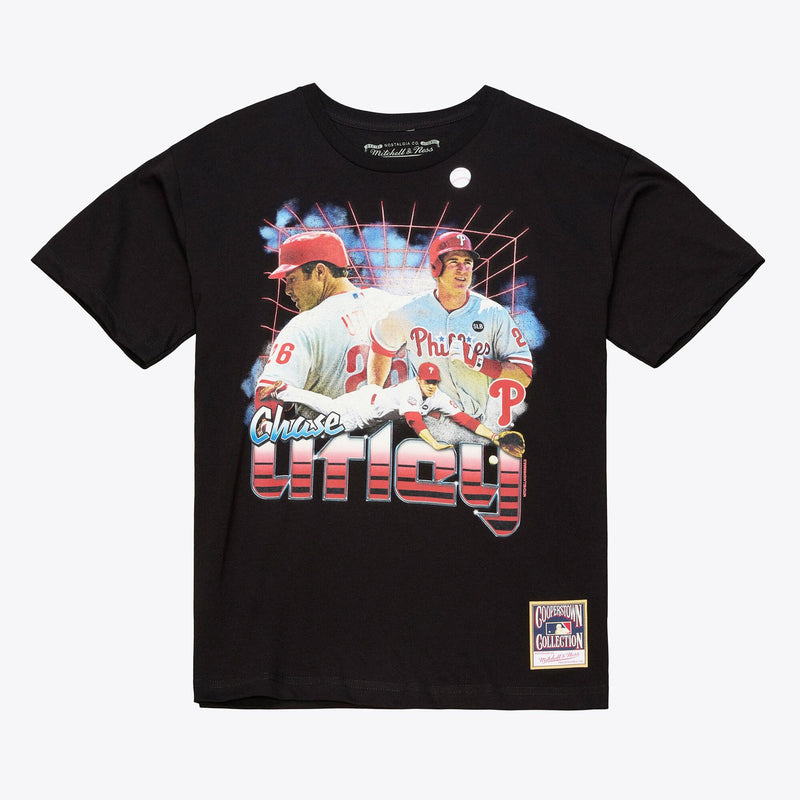 Chase Utley Philadelphia Phillies Mitchell & Ness Legendary Collage Player T-Shirt - Black