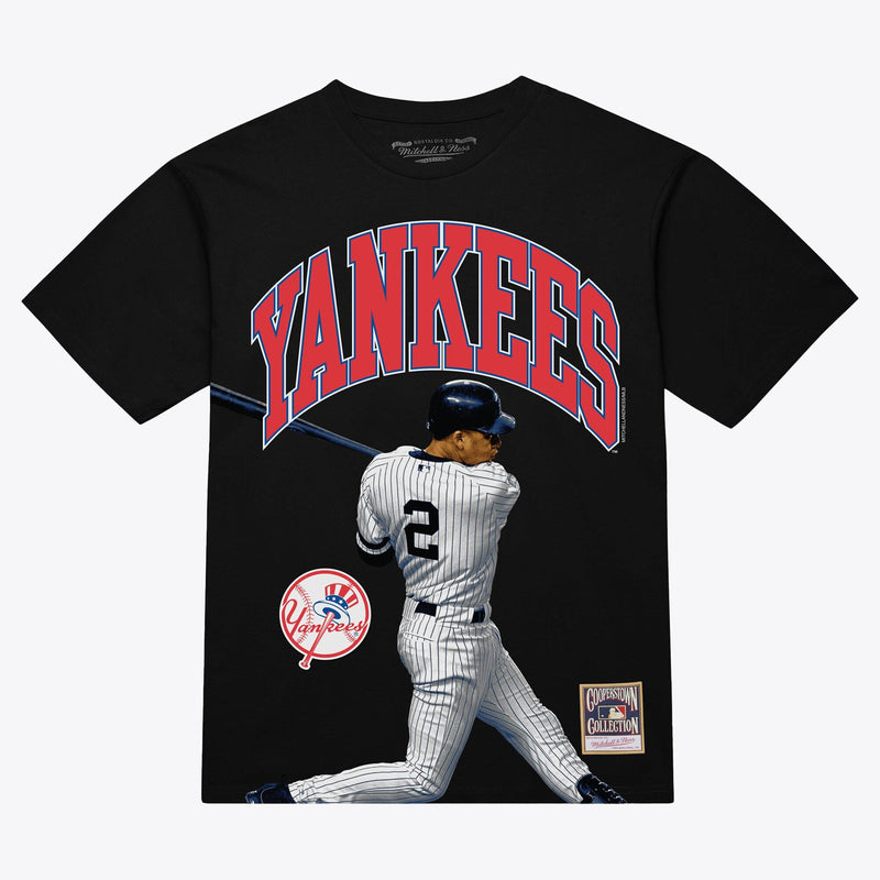Derek Jeter New York Yankees Mitchell & Ness Photo Arch Player Graphic T-Shirt - Black