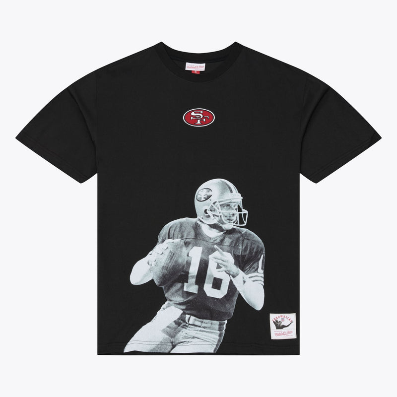 Joe Montana San Francisco 49ers Mitchell & Ness Retired Solo Player T-Shirt - Black
