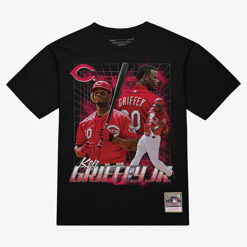 Ken Griffey Jr. Cincinnati Reds Mitchell & Ness Legendary Collage Player T-Shirt - Black