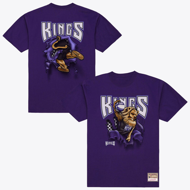 Sacramento Kings Mitchell & Ness Breakthrough T-Shirt - Purple
