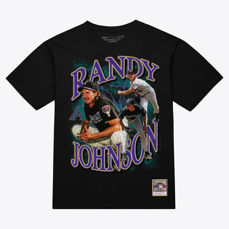 Randy Johnson Arizona Diamondbacks Mitchell & Ness Legendary Collage Player T-Shirt - Black