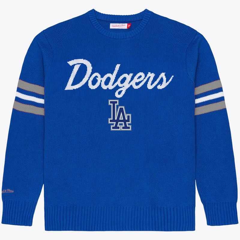 Los Angeles Dodgers Mitchell & Ness Head Coach Sweater - Royal