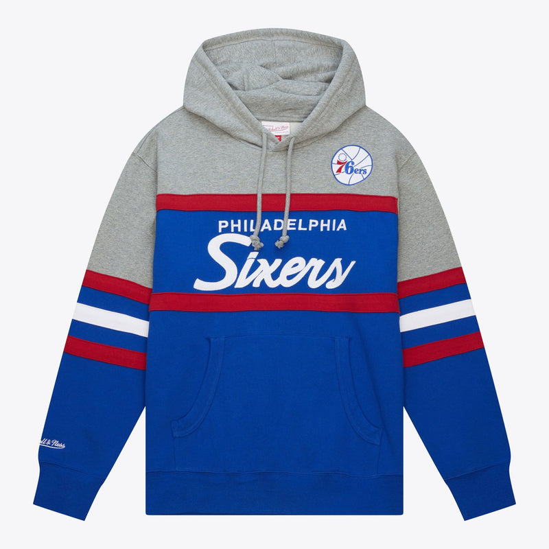 Philadelphia 76ers Mitchell & Ness Fleece Head Coach Hoodie - Royal