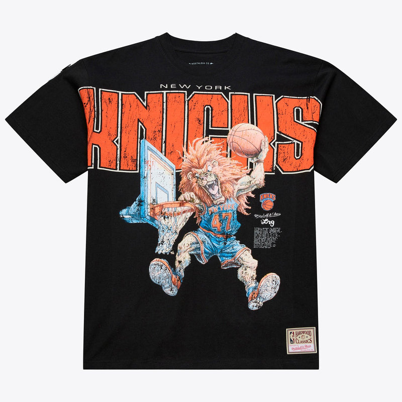 New York Knicks Mitchell & Ness x LRG Wild Art T-Shirt - Black